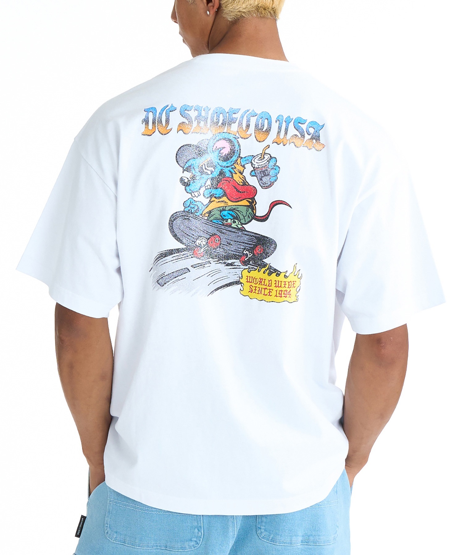 DC ディーシー 半袖 Tシャツ メンズ ロゴ バックプリント DST261027