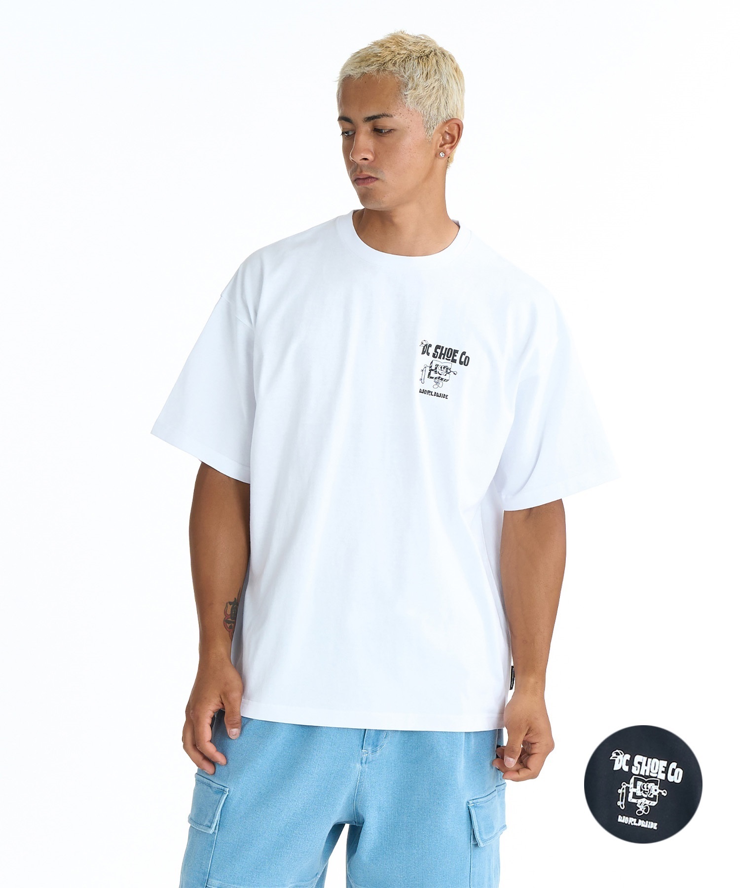 DC ディーシー 半袖 Tシャツ メンズ バックプリント 26 PLAY BUDDY SS
