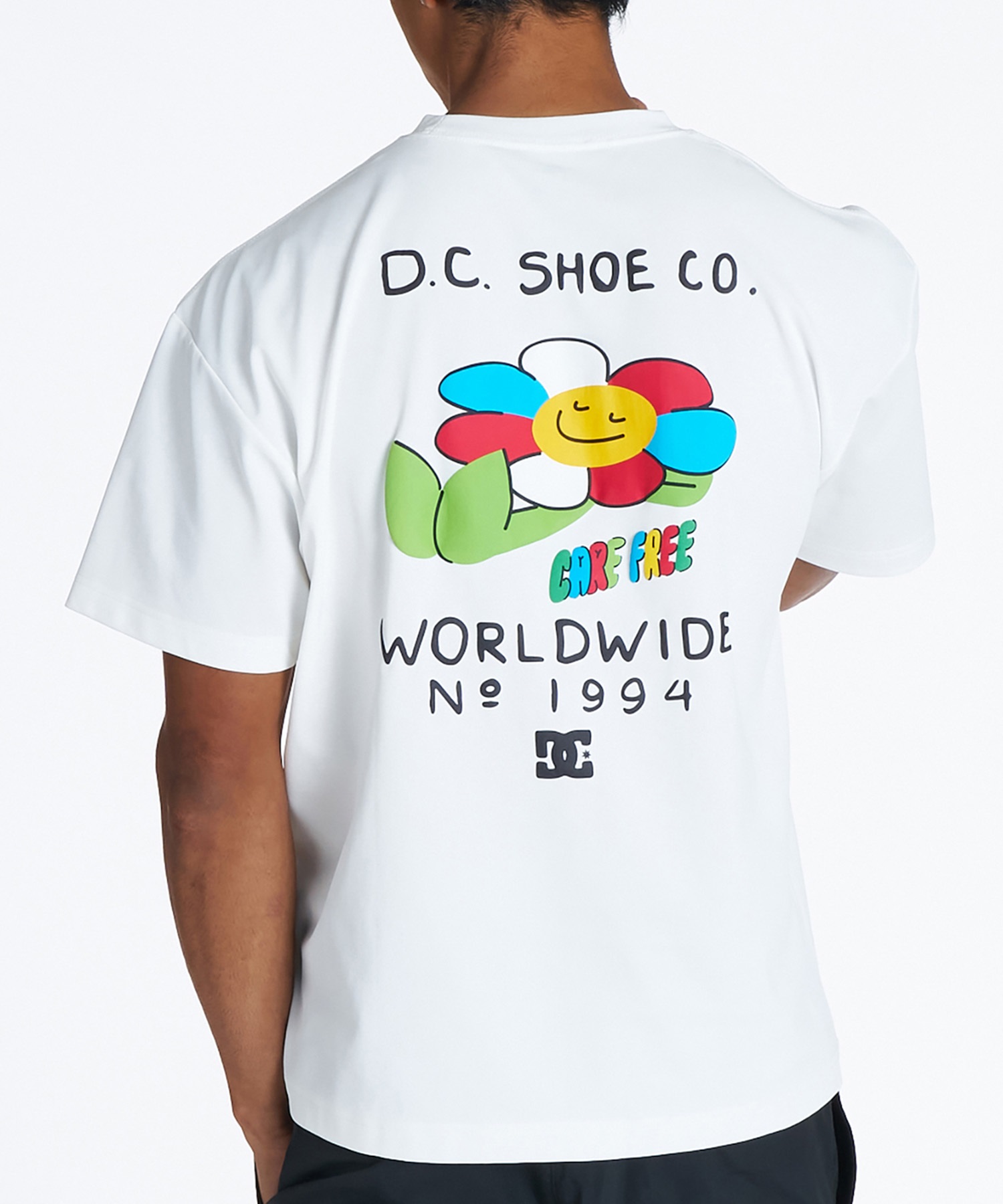 DC ナイロンTシャツ DC ディーシー 半袖 Tシャツ メンズ バックプリント ラッシュガード UV