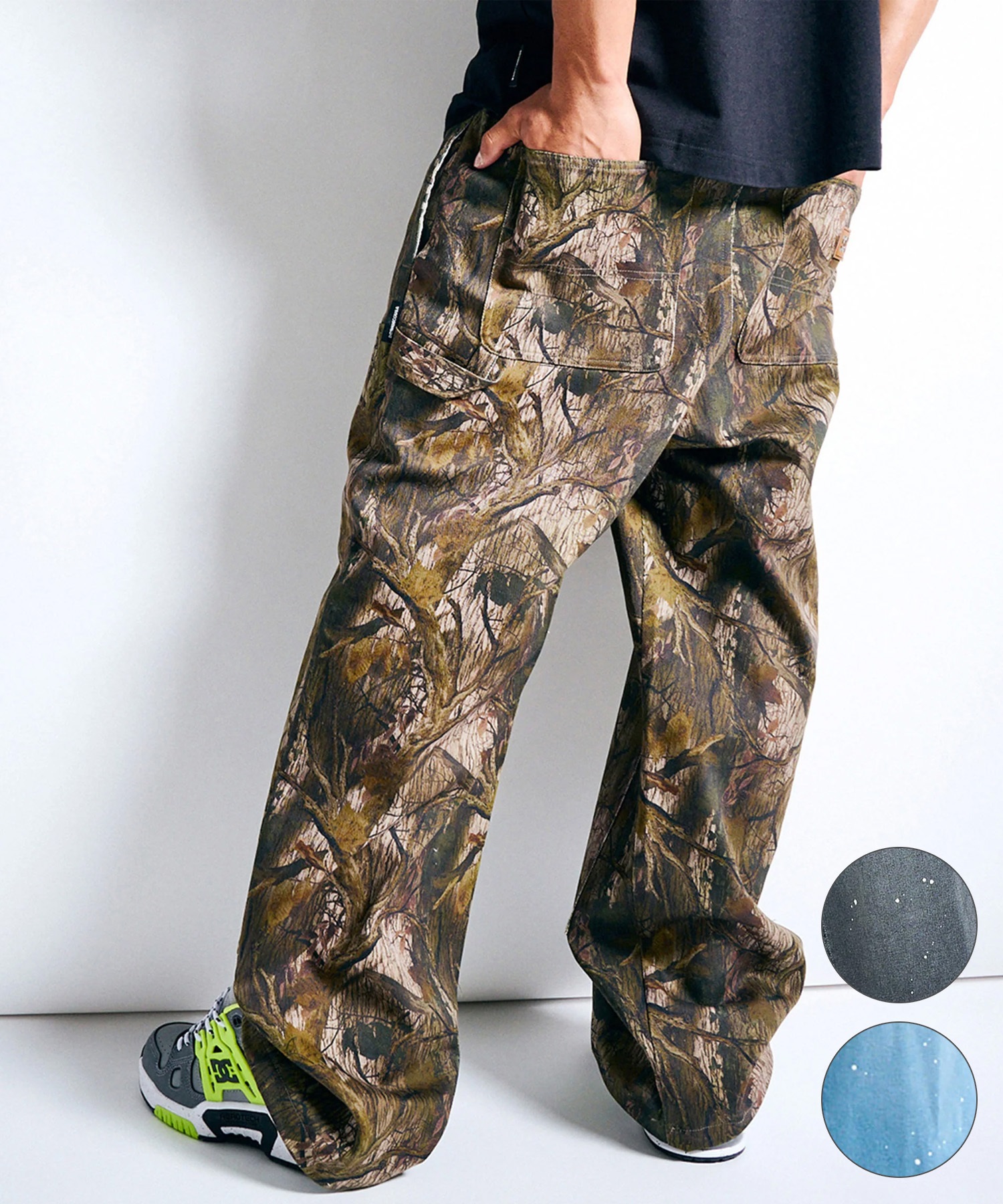 DC ディーシー ロングパンツ メンズ バギーパンツ ダブルニー スーパー