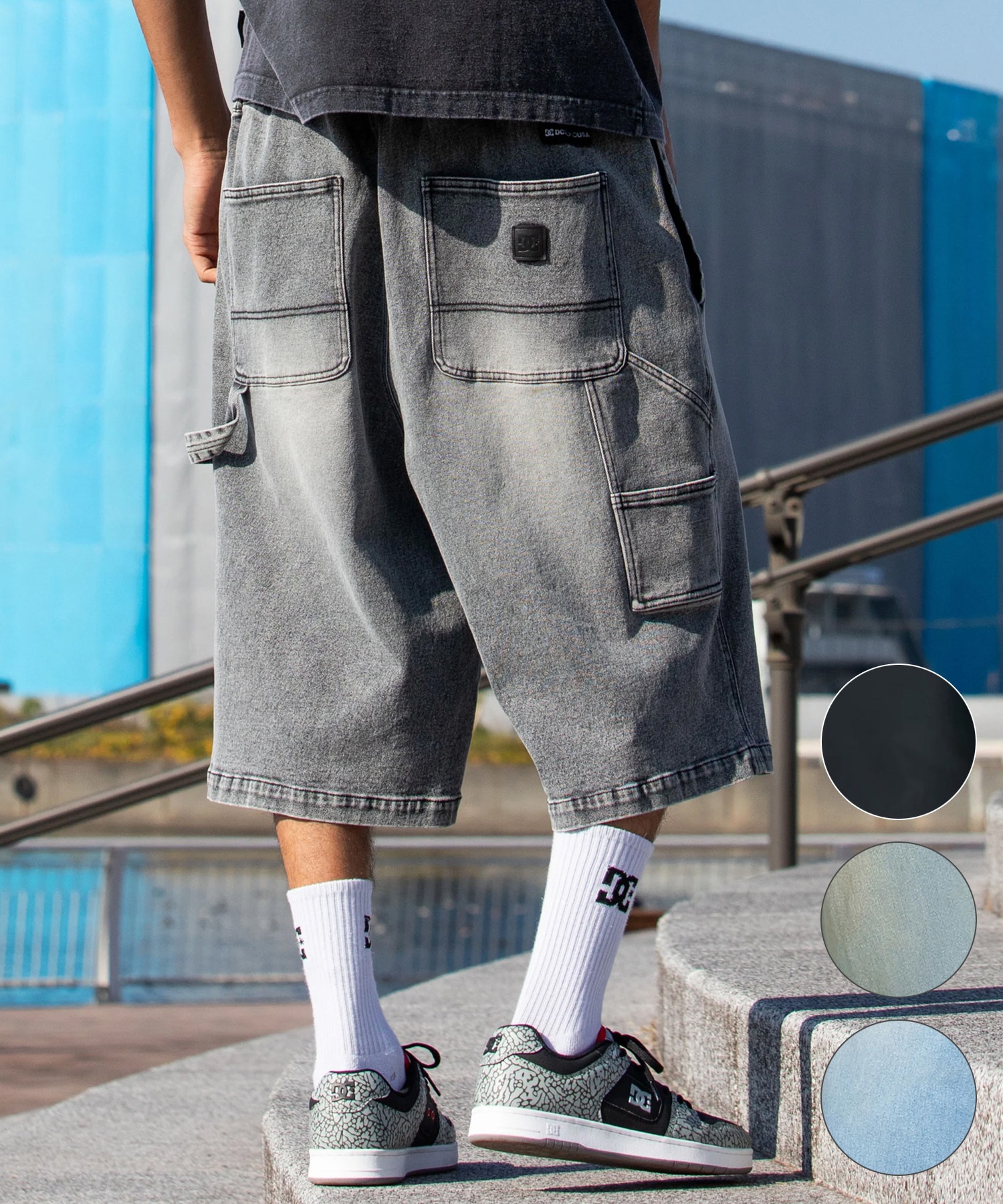 三津家着 マウンテンマーシャルアーツ rvddw デニム柄ショートパンツ S PEACETREE | ピースツリー