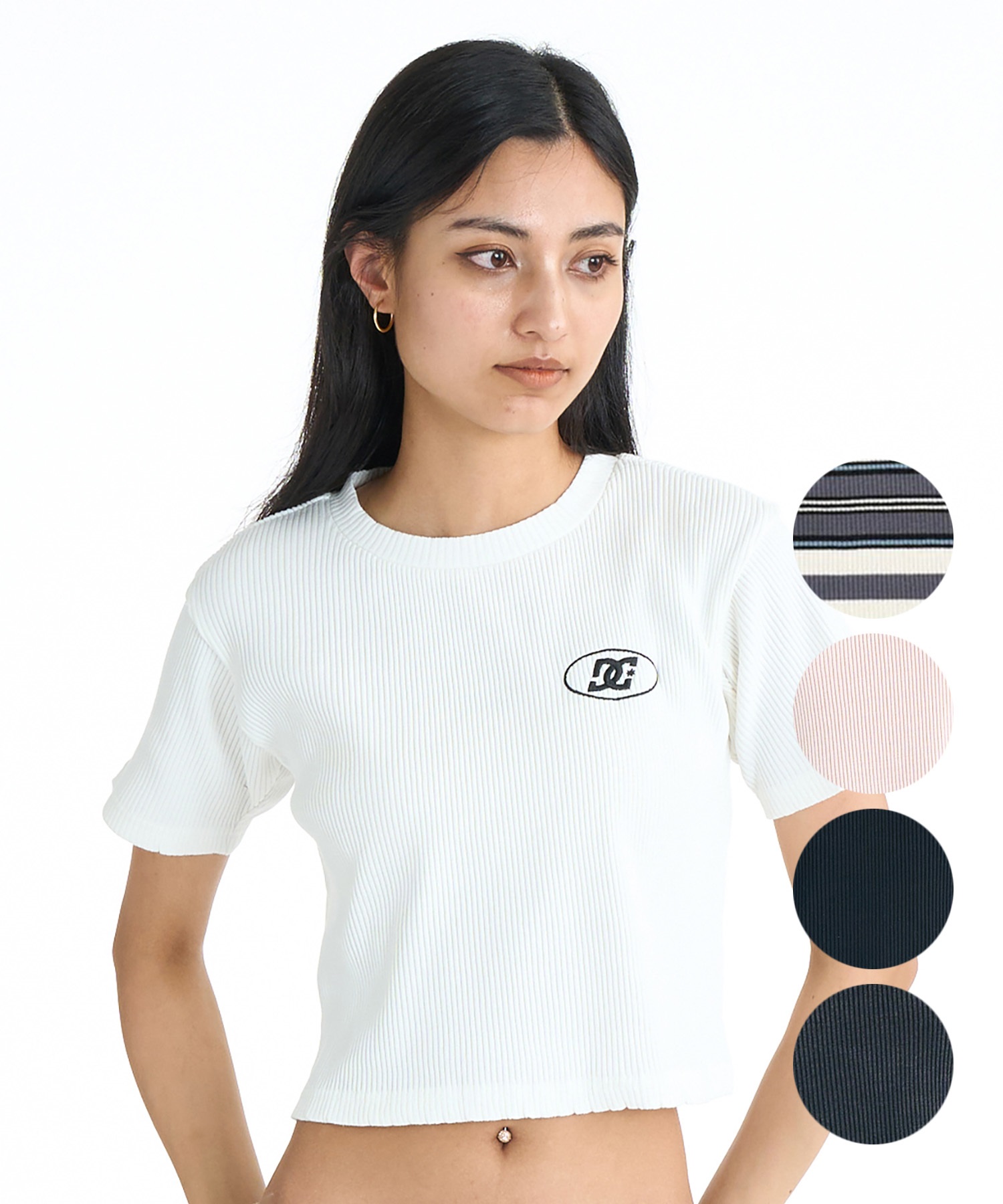 レディースTシャツ DC ディーシー 半袖 Tシャツ レディース クロップド丈 ショート丈 WS
