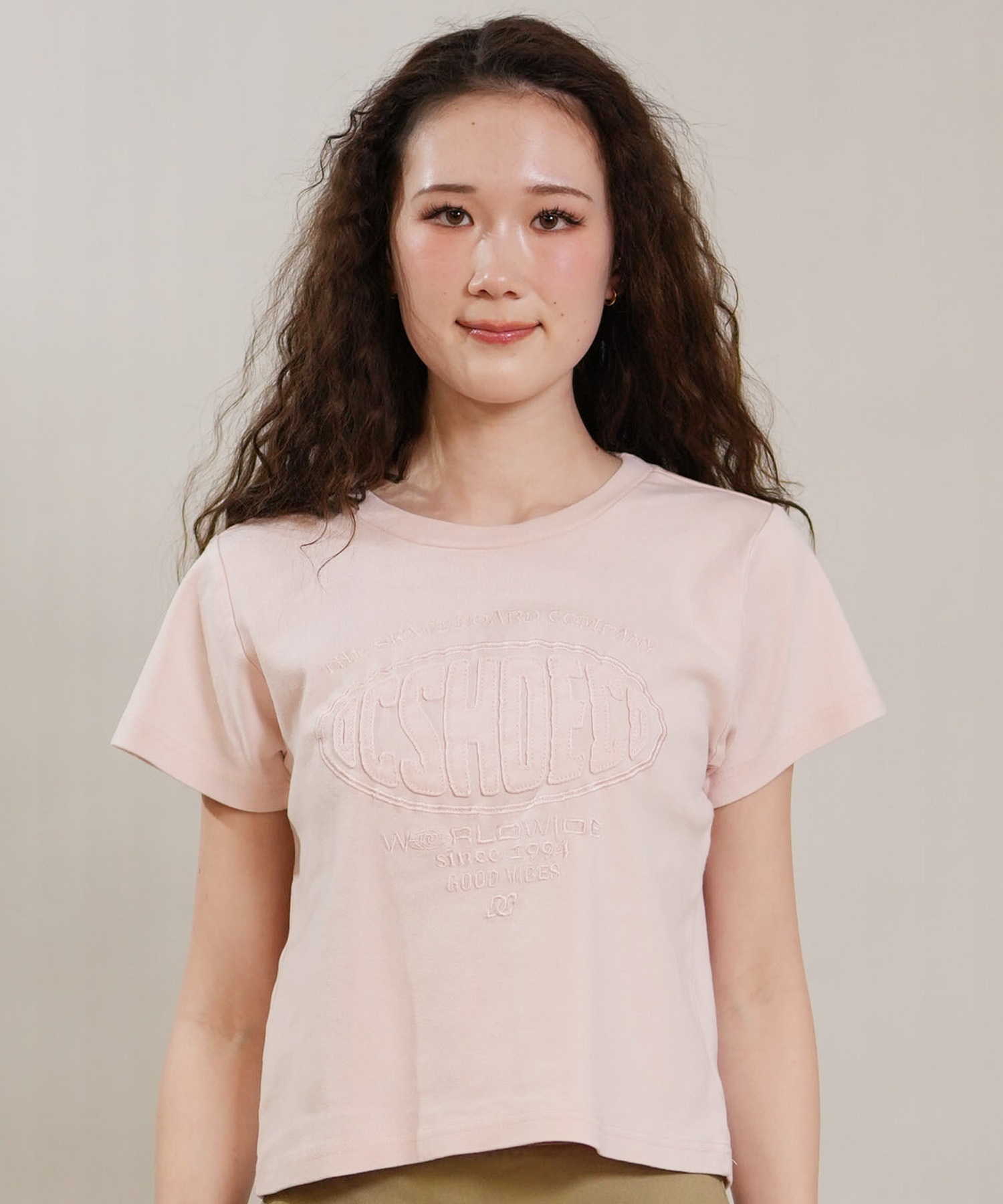 DC ディーシー 半袖 Tシャツ レディース クロップド丈 ショート丈 26