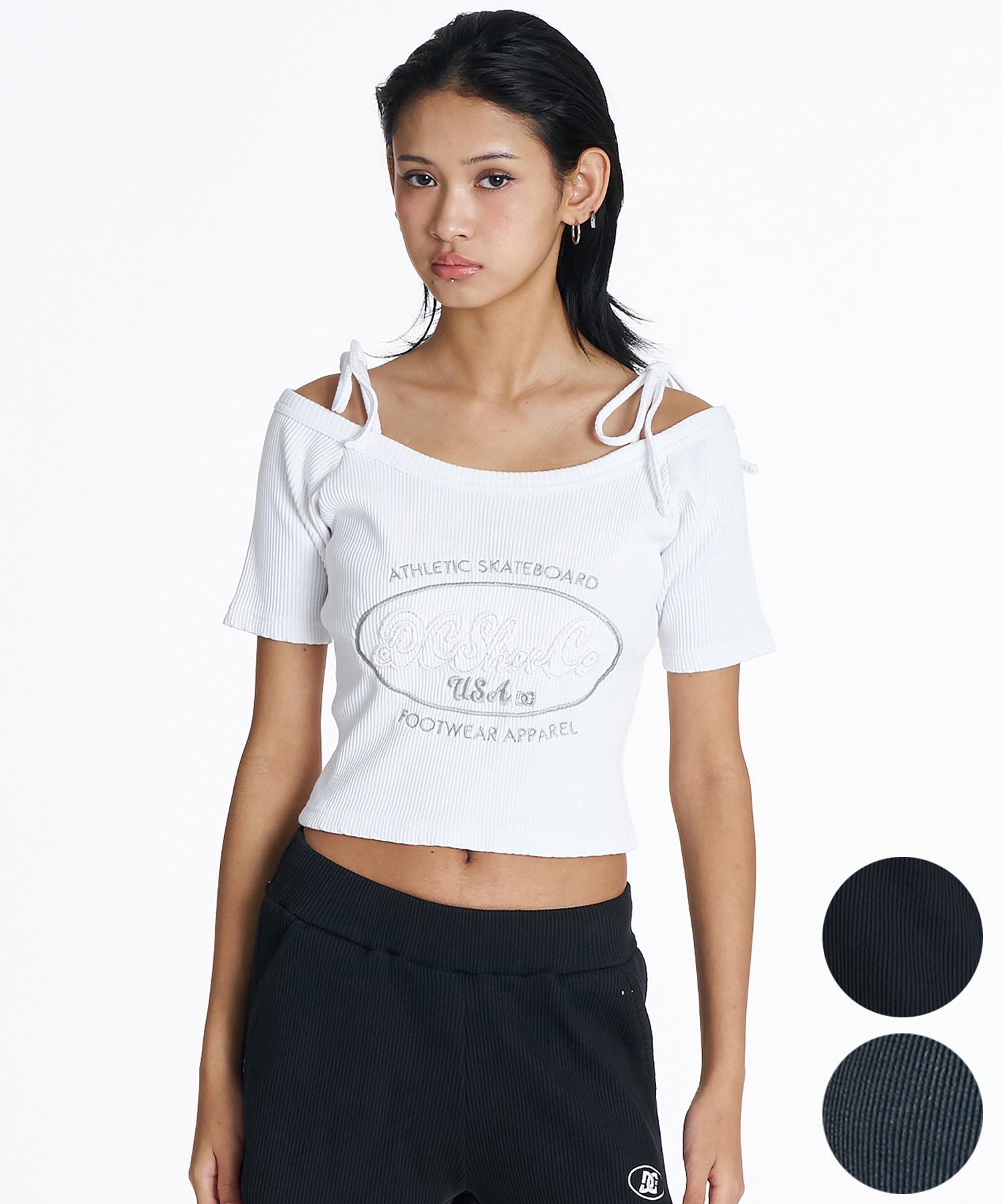 On Core-T レディース Tシャツandスコート セット XS DC ディーシー 半袖 Tシャツ レディース ワンポイント ロゴ 26 WS