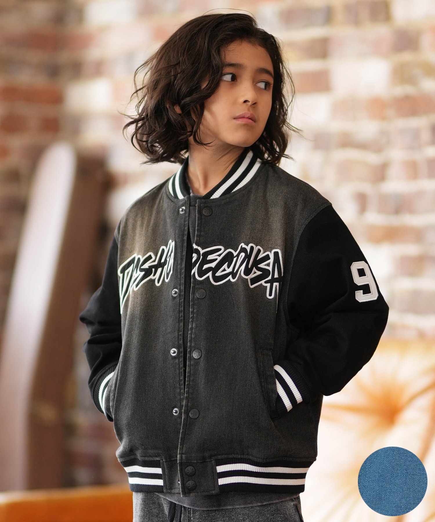 DC ディーシー ジャケット キッズ ジュニア 子供 26 KD VARSITY JACKET YJK261501(BDB-130cm)