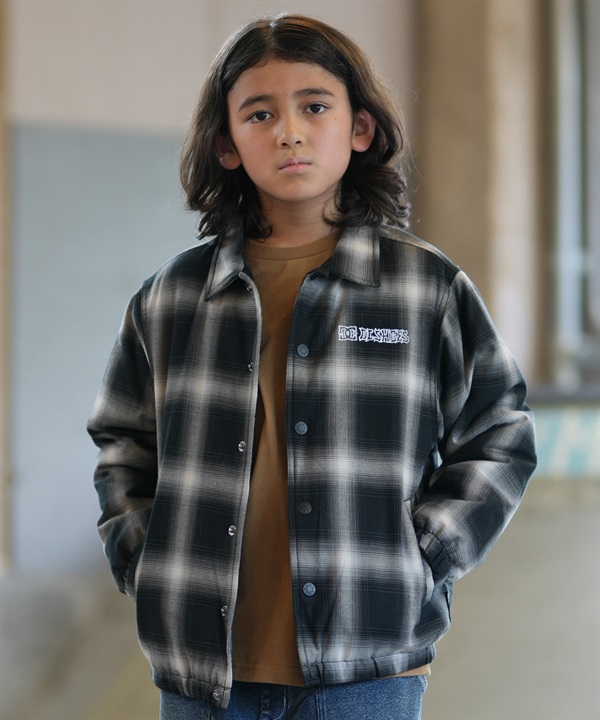 DC ディーシー コーチジャケット キッズ 子供 ワンポイントロゴ 中綿 YJK264505