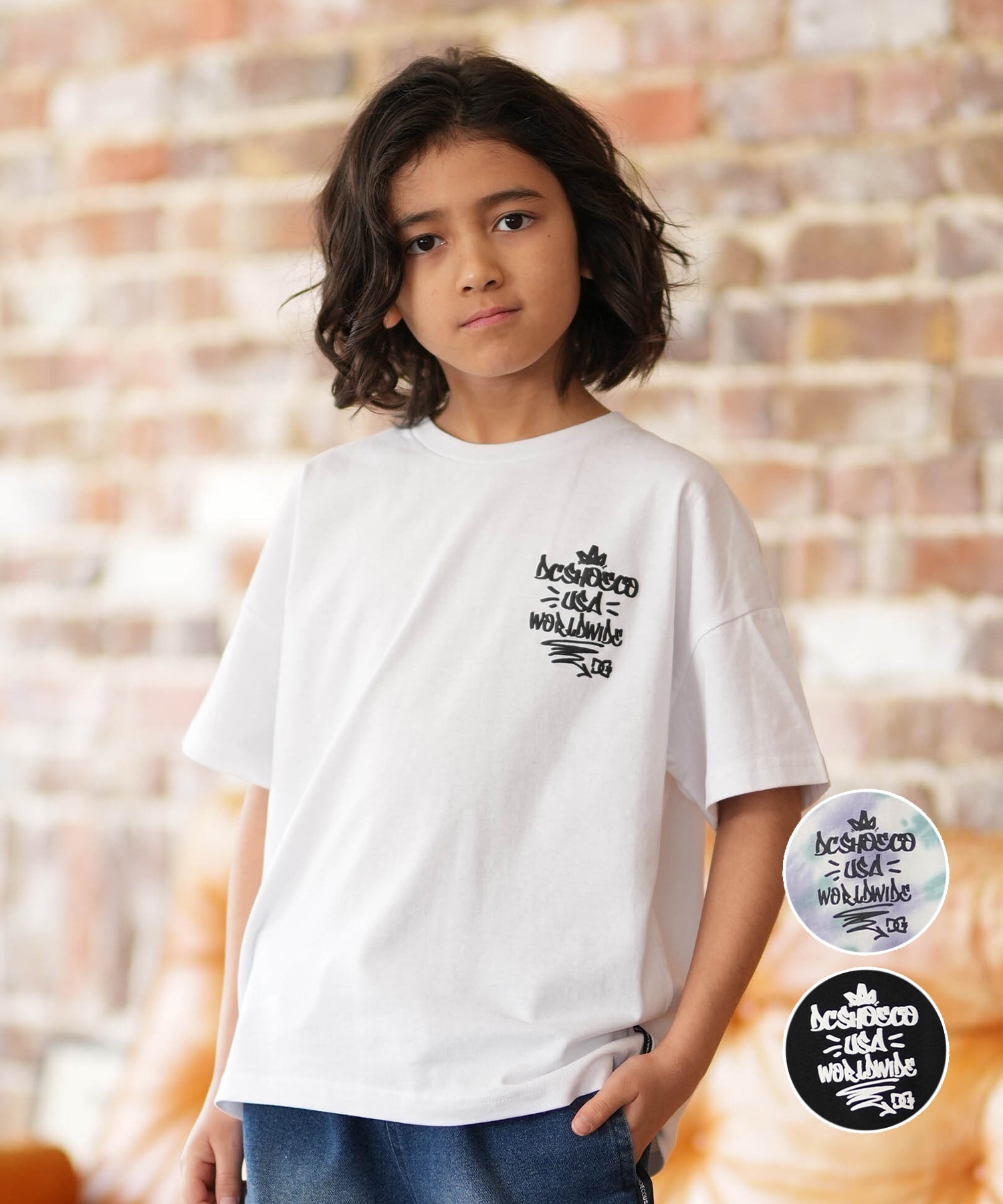 DC ディーシー 半袖 Tシャツ キッズ ジュニア 子供 オーバーサイズ 26