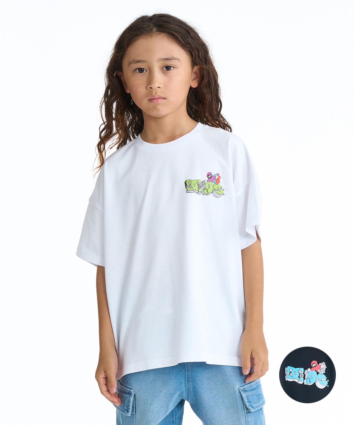 DC ディーシー 半袖 Tシャツ キッズ ジュニア 子供 オーバーサイズ 26