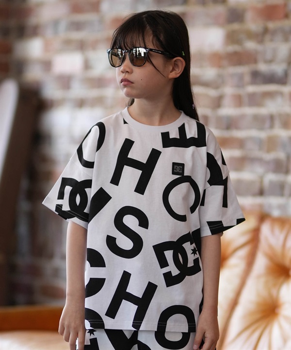 DC ディーシー 半袖 Tシャツ キッズ ジュニア 子供 オーバーサイズ 26 KD ALLOVER SS YST261516
