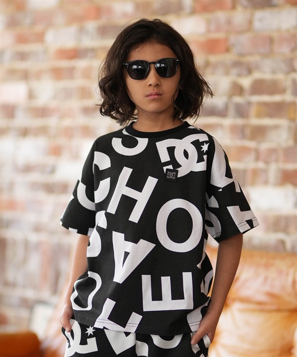 DC ディーシー 半袖 Tシャツ キッズ ジュニア 子供 オーバーサイズ 26 KD ALLOVER SS YST261516