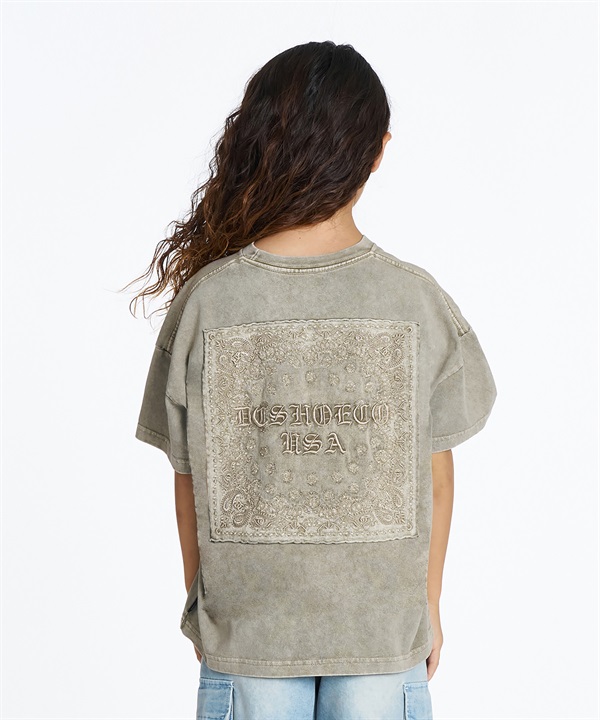 DC ディーシー 半袖 Tシャツ キッズ 子供 ペイズリー柄 26 KD HIDDEN BANDANA SS YST262505