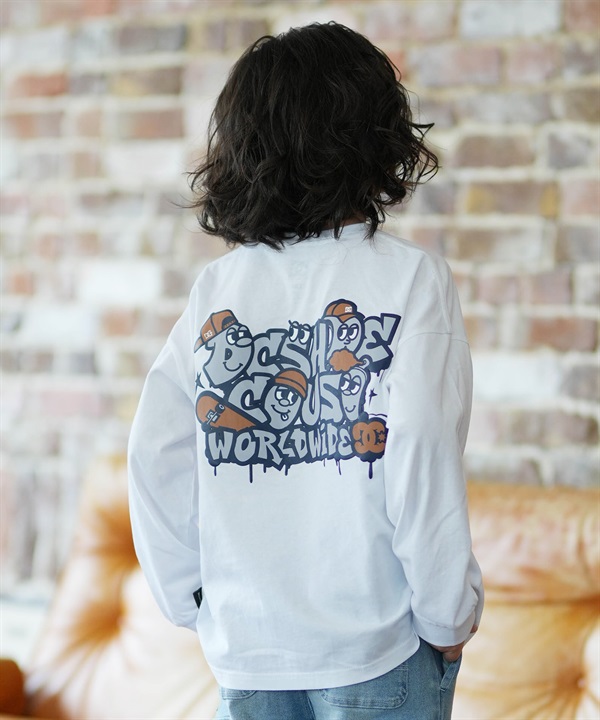 DC ディーシー 長袖 Tシャツ ロンT キッズ ジュニア 子供 オーバーサイズ 26 KD SK CREW LS YLT261510