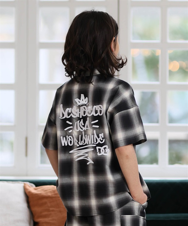 DC ディーシー 半袖 シャツ キッズ ジュニア 子供 バックプリント 26 KD WORKERS SS SHIRT YSH262501