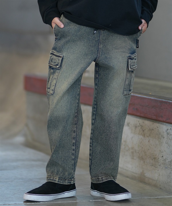 DC ディーシー ロングパンツ キッズ 子供 カーゴ パンツ 26 KD WIDE CARGO PANT YPT264506