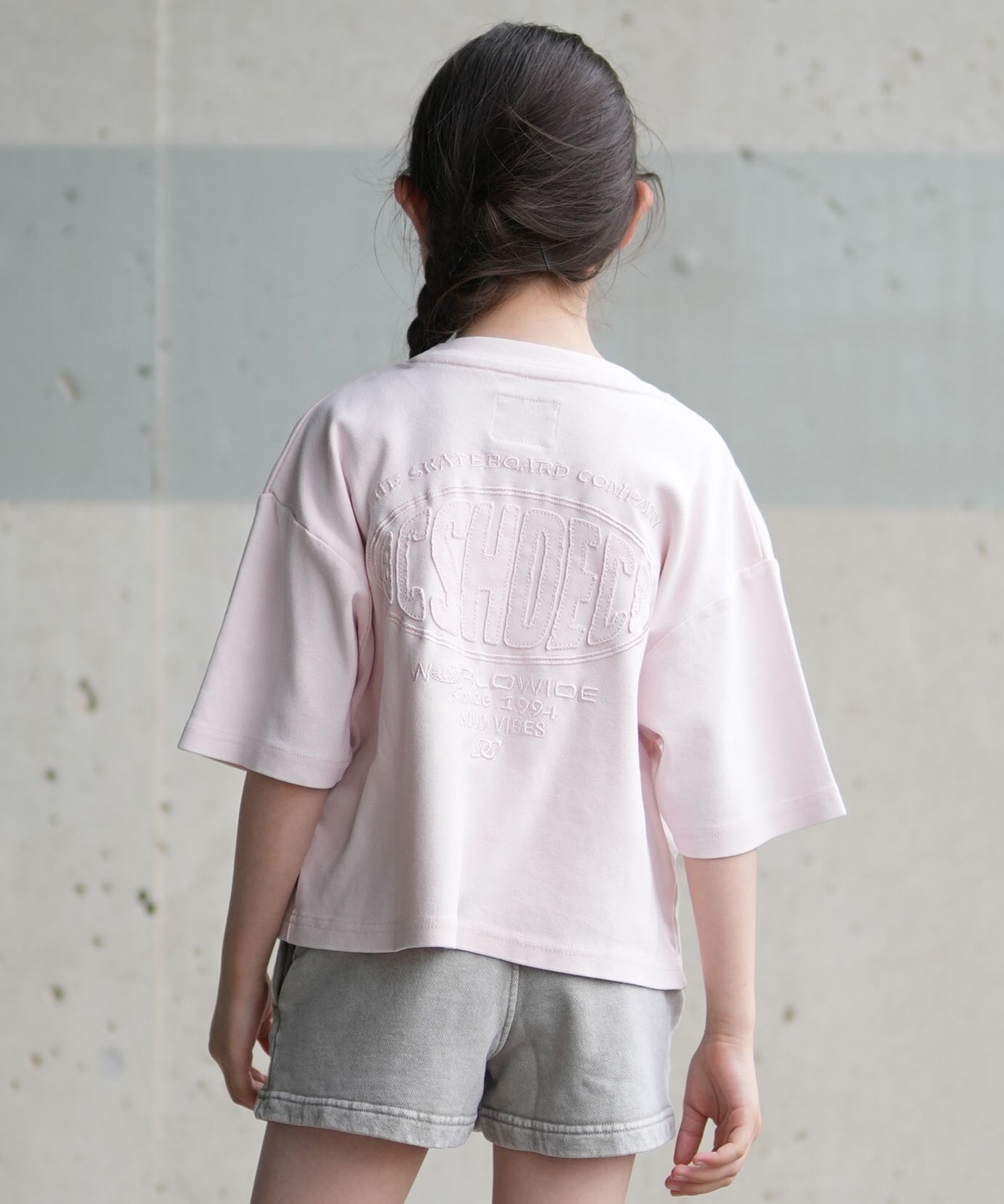 DC ディーシー 半袖 Tシャツ キッズ ジュニア 子供 クロップド丈 KD GS