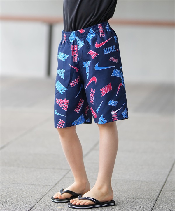 NIKE ナイキ 水着 海パン トランクス サーフパンツ キッズ ジュニア 子供 ブレイカーアウトライン 7 ボレーショーツ NESSG814