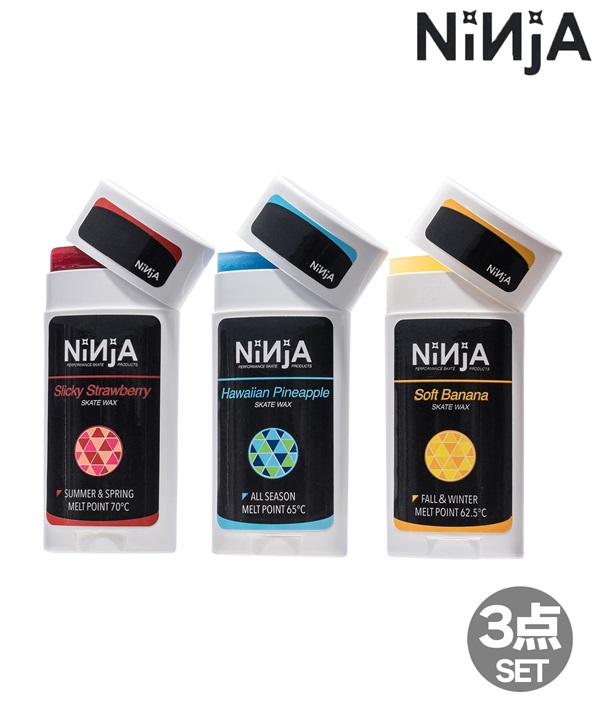 NINJA ニンジャ WAX 3点 SET スケートボード ワックス スケボー グッズ