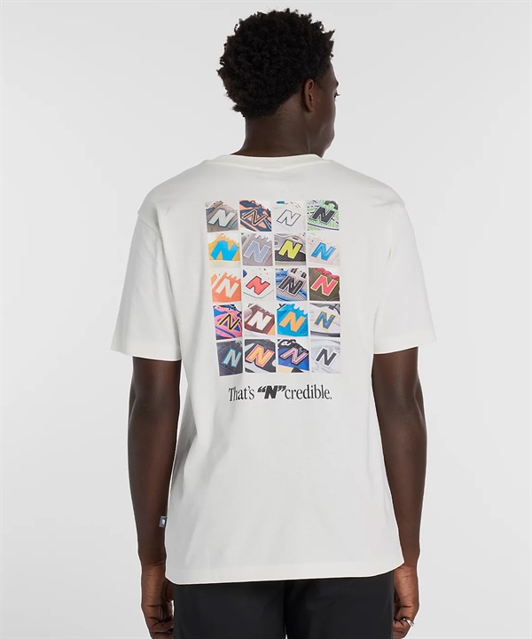 New Balance ニューバランス 半袖 Tシャツ メンズ バックプリント NコラージュTシャツ MT6161TQ