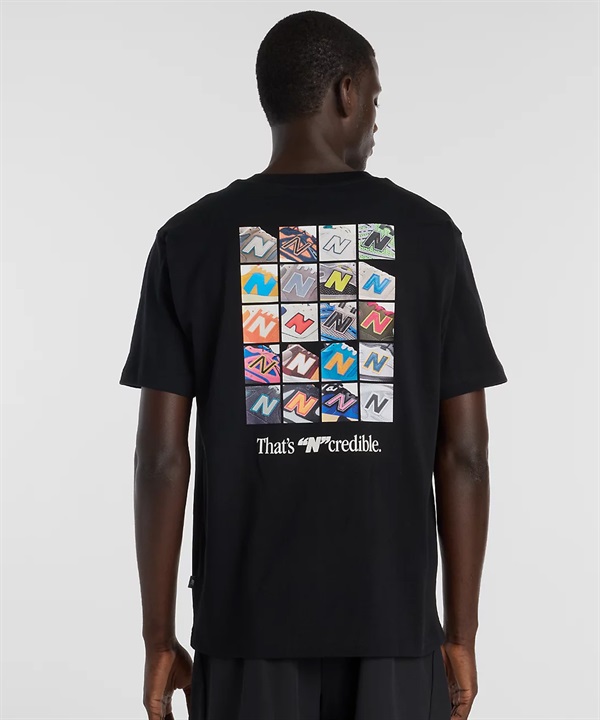 New Balance ニューバランス 半袖 Tシャツ メンズ バックプリント NコラージュTシャツ MT6161TQ