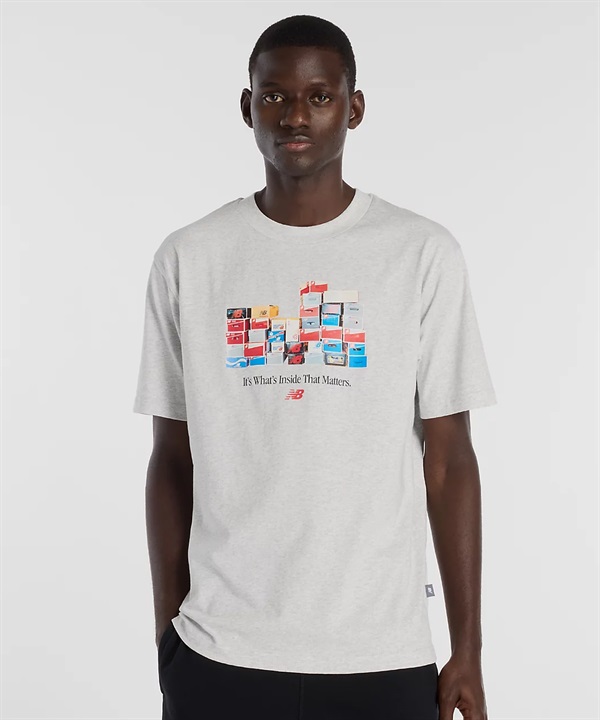 New Balance ニューバランス 半袖 Tシャツ メンズ ボックスTシャツ MT61H0DX