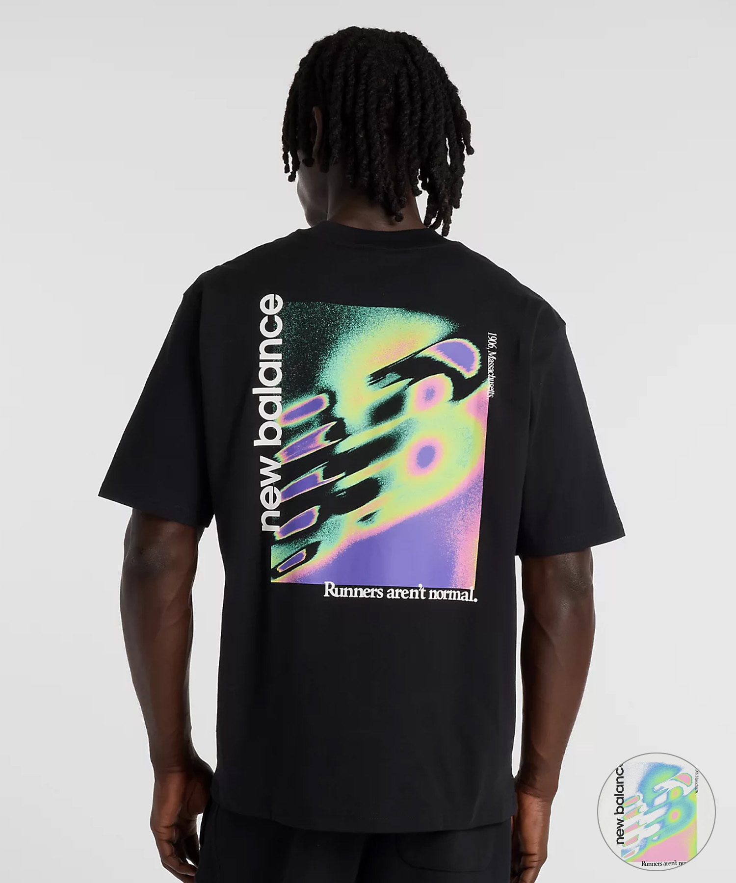 New Balance ニューバランス 半袖 Tシャツ メンズ バックプリント
