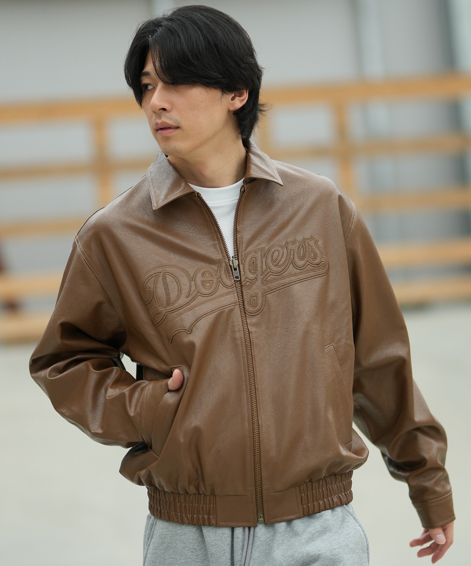 NEW ERA ニューエラ ブルゾン メンズ シンセティックレザー ジャケット