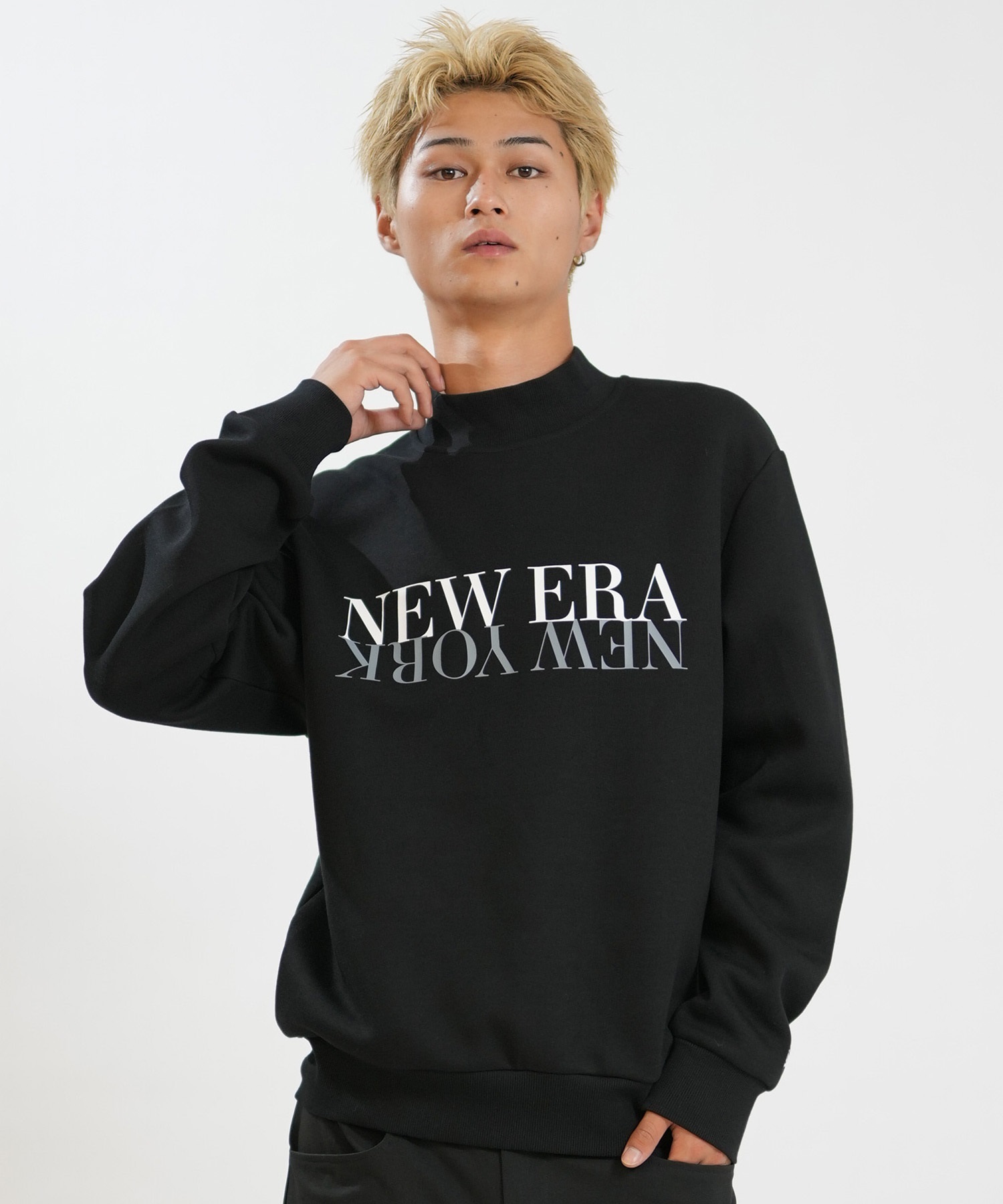 NEW ERA ニューエラ トレーナー スウェット メンズ モックネック GF