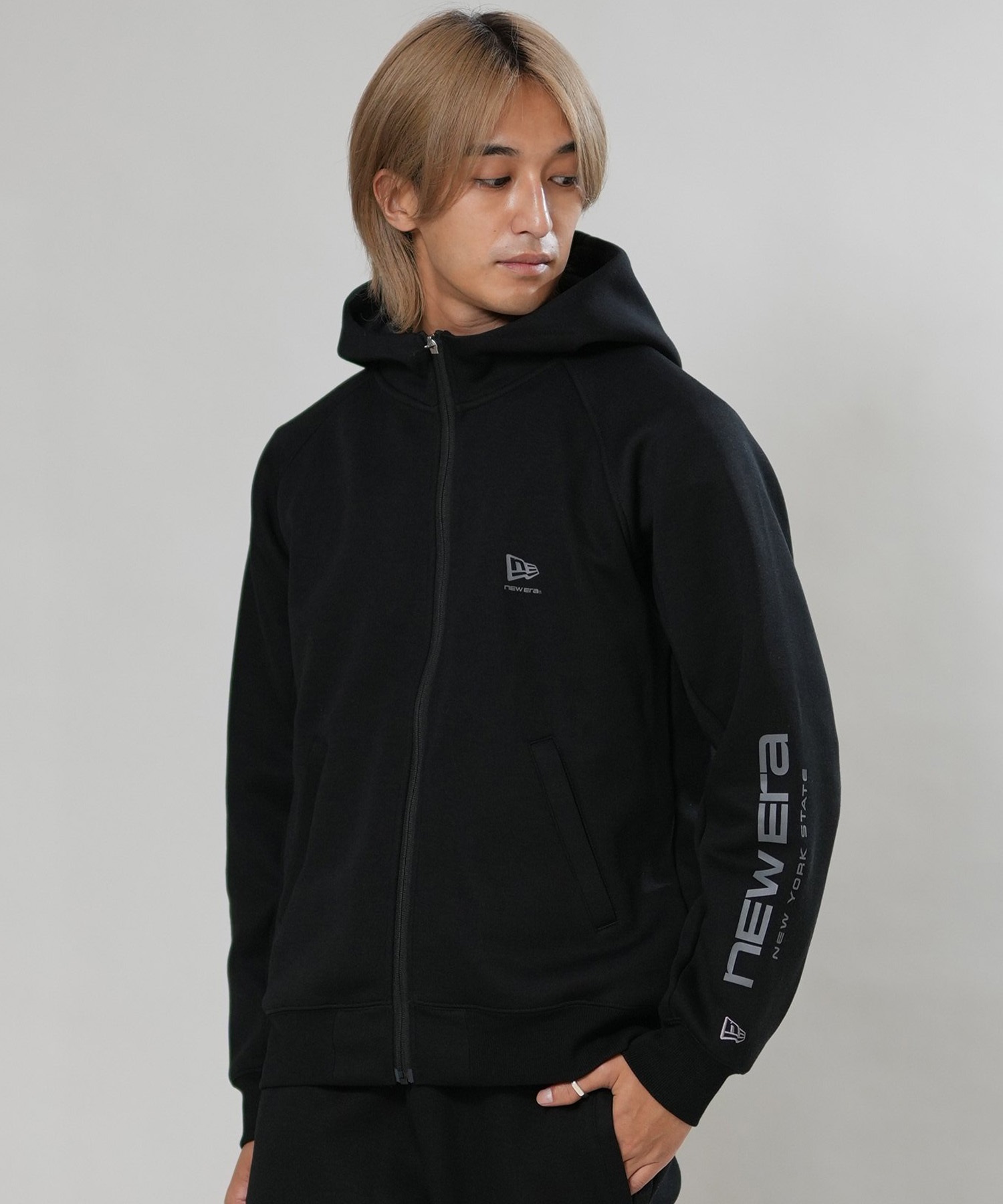 NEW ERA ニューエラ ジップアップ パーカー フーディー メンズ ロゴ PA