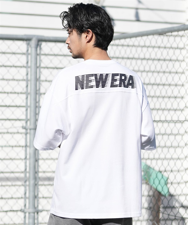 NEW ERA ニューエラ 半袖 Tシャツ メンズ オーバーサイズド ドロップショルダー パフォーマンスアパレル バックプリント 吸汗速乾 14744539