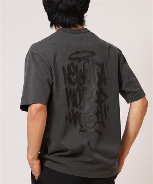 NEW ERA ニューエラ 半袖 Tシャツ メンズ バックプリント ガーメントダイ Tagging 14856688