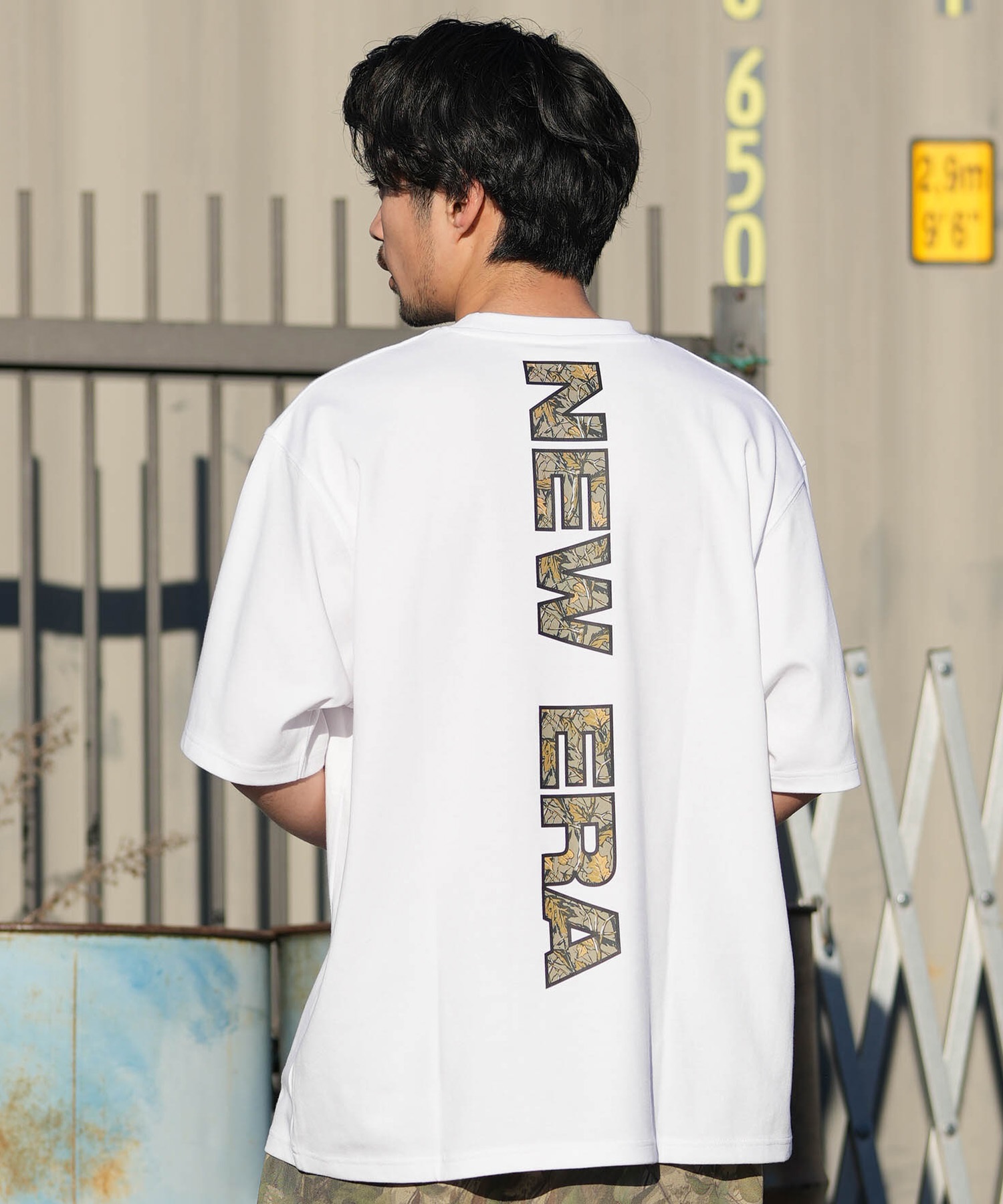 NEW ERA ニューエラ 半袖 Tシャツ メンズ バックプリント SS PF OS T