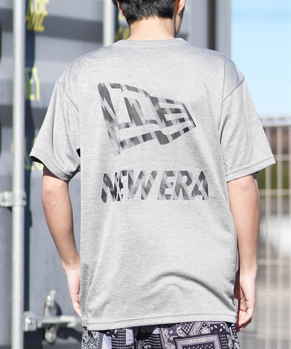 NEW ERA ニューエラ 半袖 Tシャツ メンズ テック タイダイ パターン Flag ＆ Wordmark Logo 吸汗速乾 UVカット 抗菌 14744521