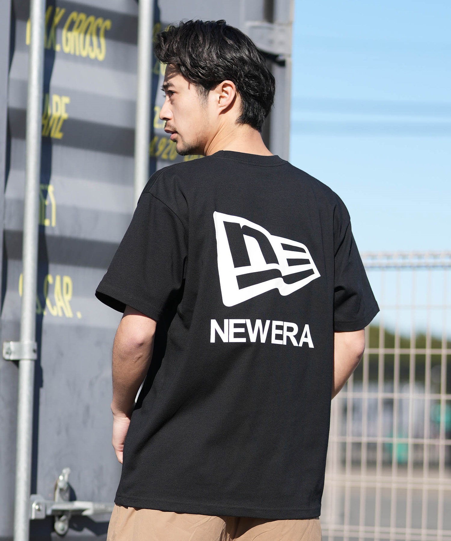 メンズウェア SMR NEW ERA ニューエラ 半袖 Tシャツ メンズ 吸水速乾 SS PF T FLAGDMARK