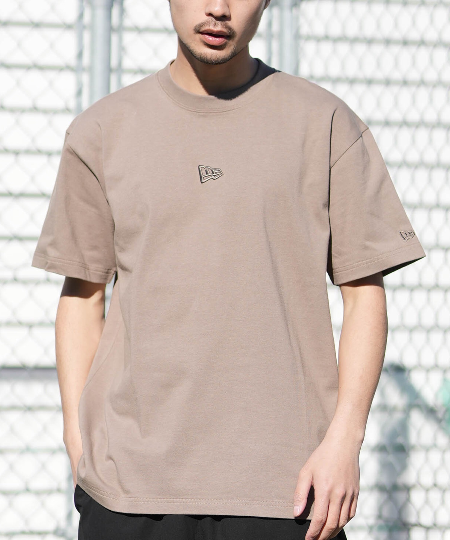 NEW ERA ニューエラ 半袖 Tシャツ メンズ ロゴ ワンポイント 刺繍
