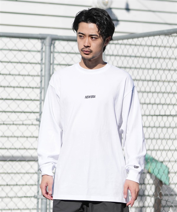 NEW ERA ニューエラ 長袖 Tシャツ ロンT メンズ オーバーサイズ パフォーマンス Tシャツ Overlap Logo 14744565