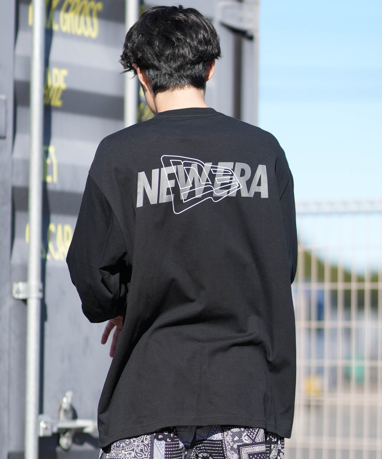 NEW ERA ニューエラ 長袖 Tシャツ ロンT メンズ オーバーサイズ