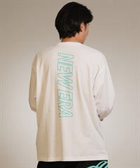 9090◆長袖Tシャツ/XL/コットン無地/NN1585 NEW ERA ニューエラ 長袖 Tシャツ ロンT メンズ バックプリント ロゴ