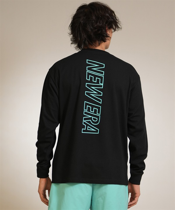 NEW ERA ニューエラ 長袖 Tシャツ ロンT メンズ バックプリント ロゴ PA LS OS PF TEE VE MS 15159365 ムラサキスポーツ限定