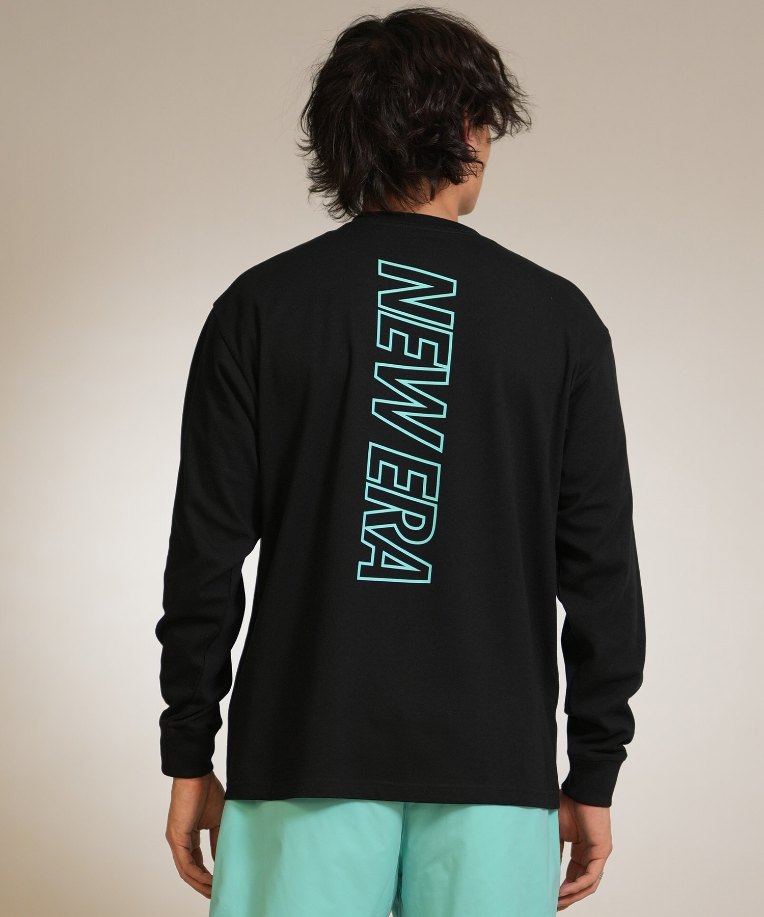 NEW ERA ニューエラ 長袖 Tシャツ ロンT メンズ バックプリント ロゴ