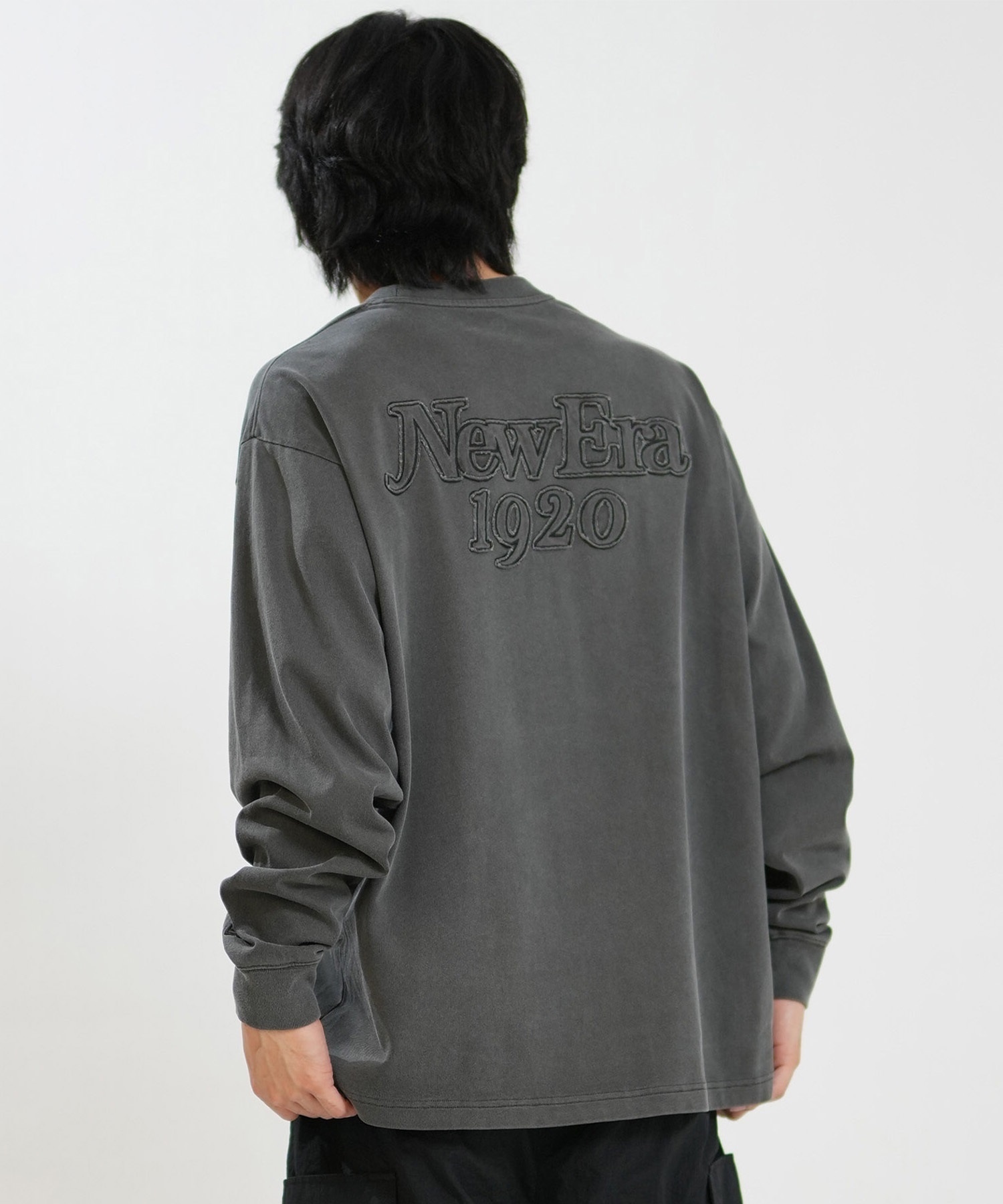 NEW ERA ニューエラ 長袖 Tシャツ ロンT メンズ バックプリント LS OS