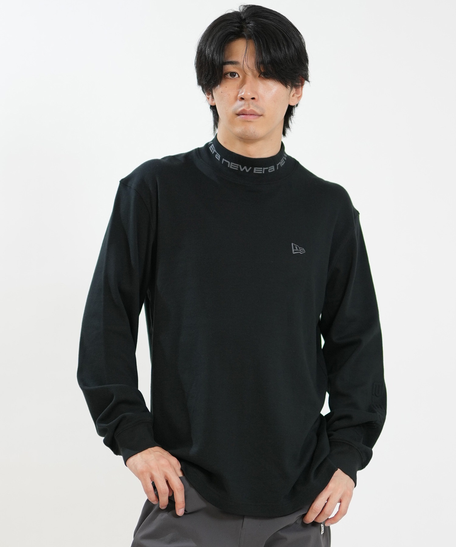 NEW ERA ニューエラ 長袖 Tシャツ ロンT メンズ ハイネック ウォーム