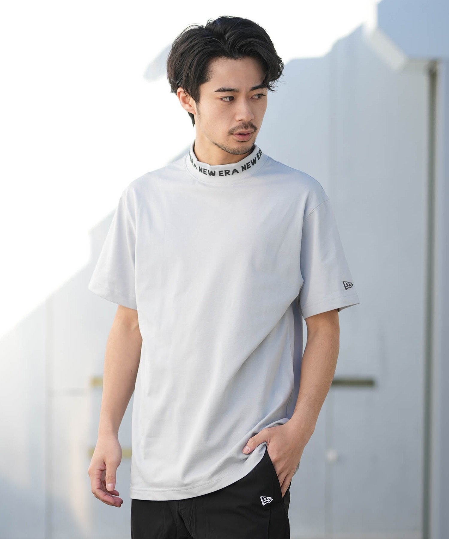 NEW ERA ニューエラ 半袖 Tシャツ メンズ ミッドネック GF SS MID NE