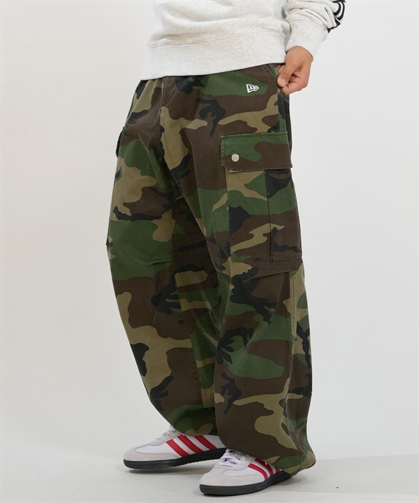 NEW ERA ニューエラ ロングパンツ メンズ カーゴパンツ ウッドランドカモ 15129512
