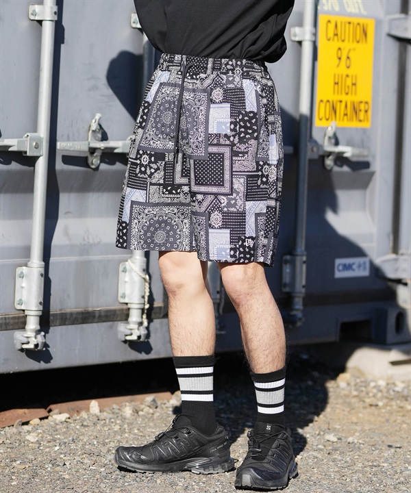 NEW ERA ニューエラ ハーフパンツ ショートパンツ メンズ イージーショーツ Oriental Paisley セットアップ対応 14856741