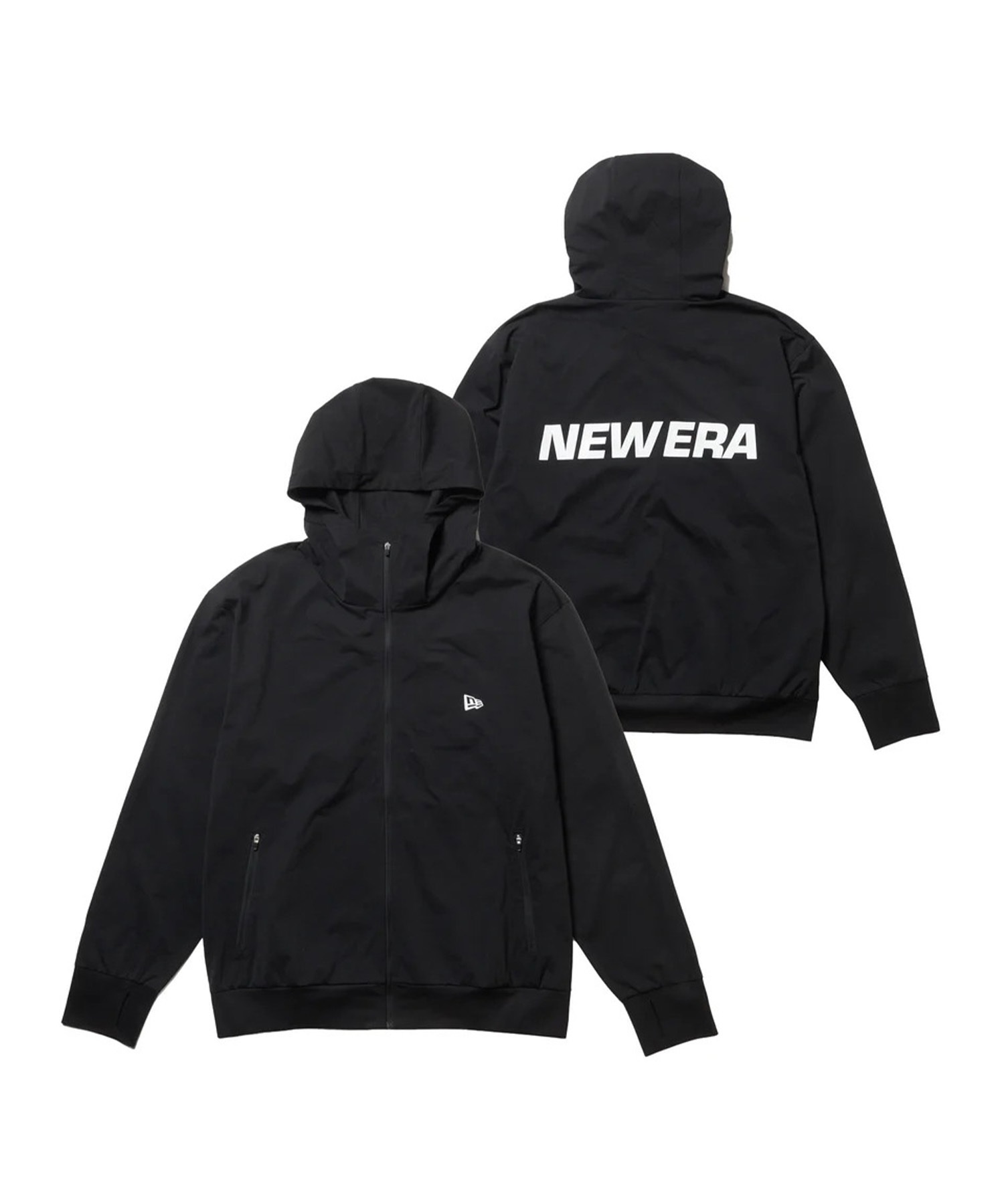 NEW ERA ニューエラ ジップアップ パーカー メンズ UVカット OD UTILITY PARKA 14774243(BLK-M)