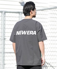 NEW ERA ニューエラ 水着 ラッシュガード 半袖 Tシャツ メンズ UVカット 撥水 ストレッチ 耐塩素 水陸両用 14774251(GRY-M)
