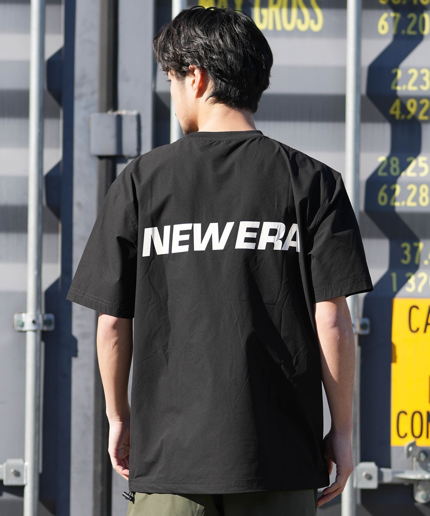 NEW ERA ニューエラ 半袖 Tシャツ メンズ UVカット UTILITPISTE ラッシュガード 14774252(BLK-M)