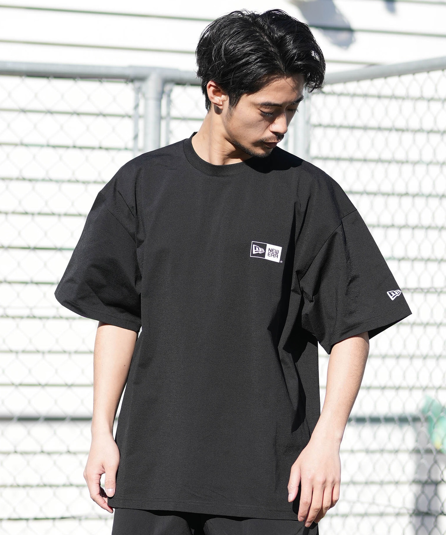 NEW ERA ニューエラ 水着 ラッシュガード 半袖 Tシャツ メンズ UV