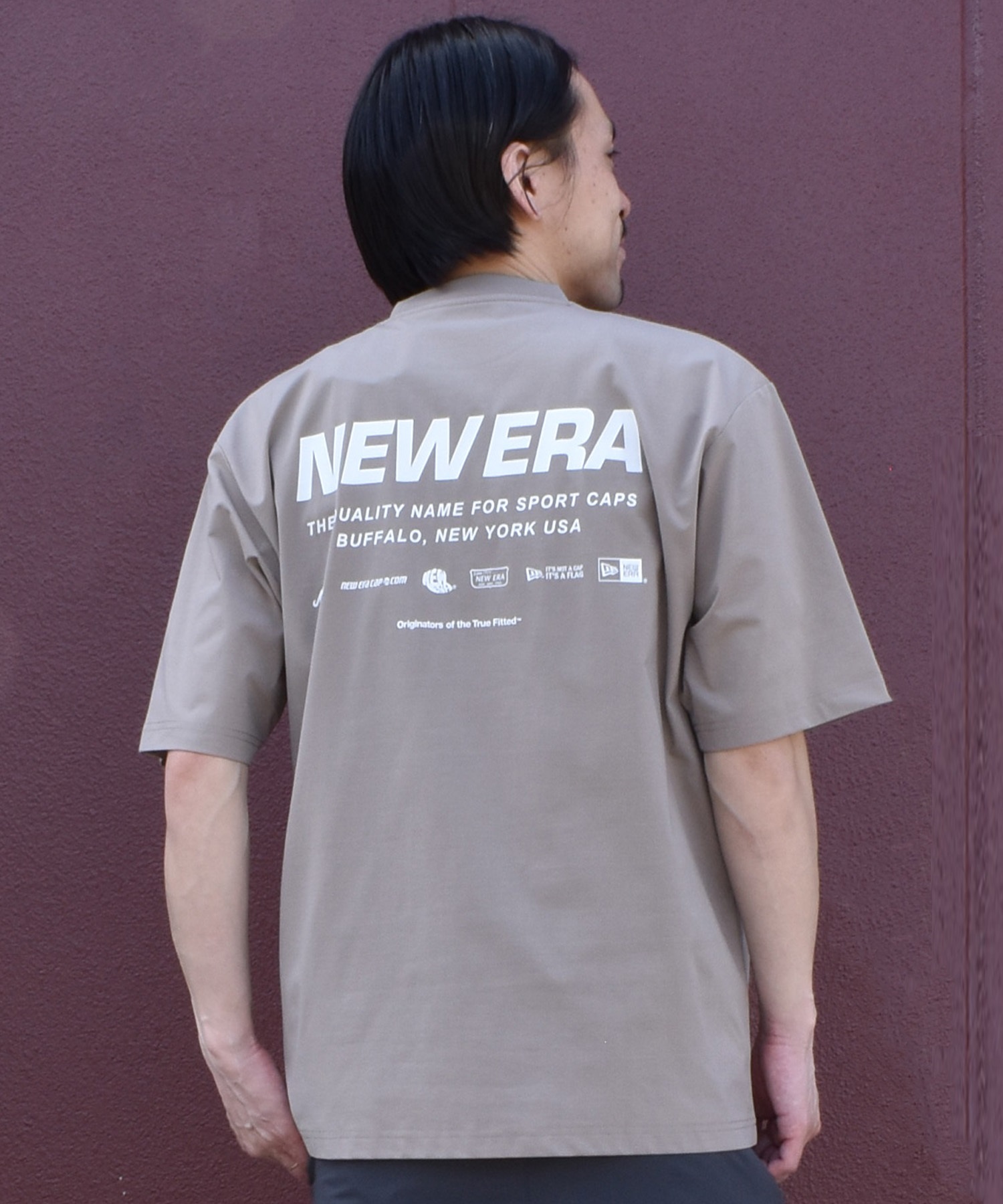 NEW ERA ニューエラ 水着 ラッシュガード 半袖 Tシャツ メンズ バック