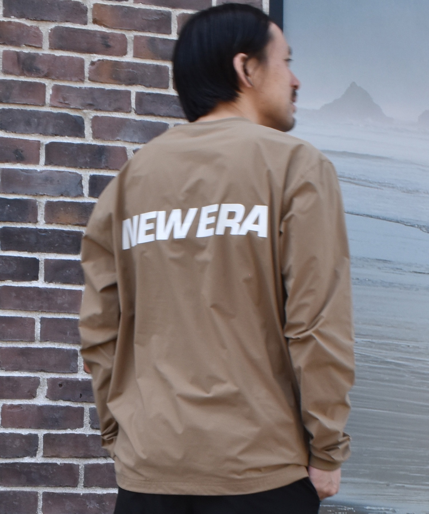 NEW ERA ニューエラ 水着 ラッシュガード 長袖 Tシャツ ロンT メンズ